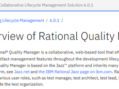 IBM Rational Quality Manager Screenshot 1