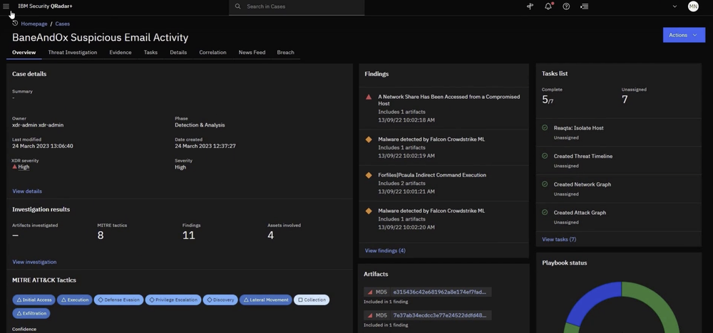 IBM Security QRadar SOAR Screenshot 1