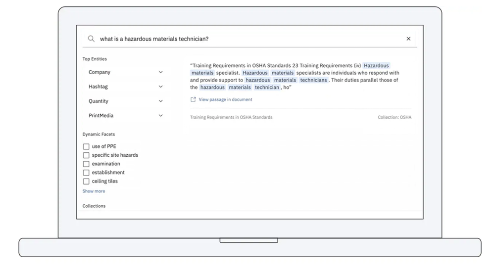 IBM Watson Discovery Screenshot 1