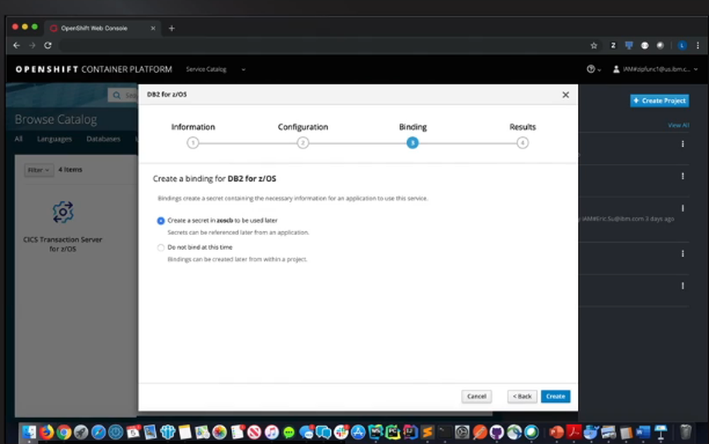 IBM z/OS Cloud Broker Screenshot 1