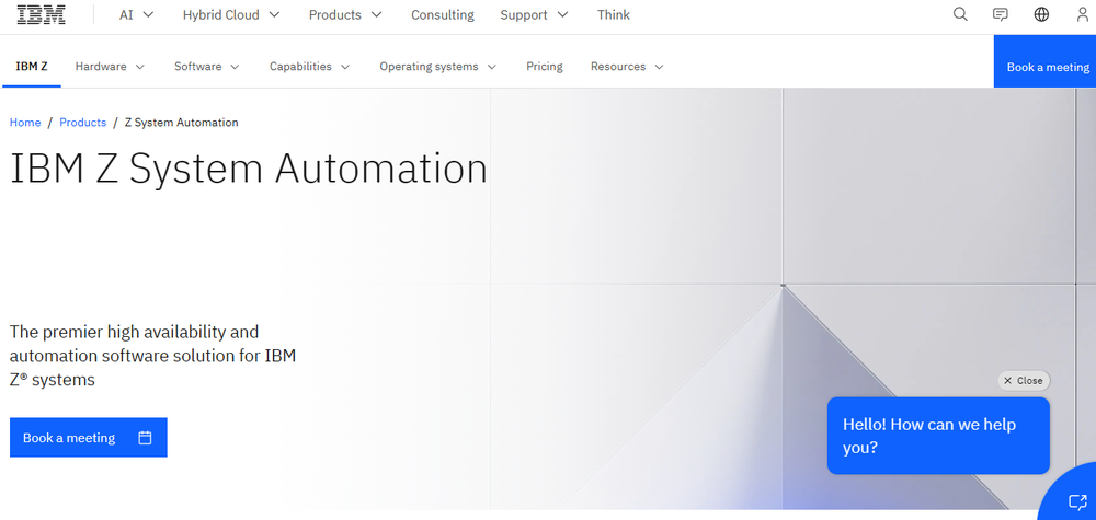 IBM Z System Automation Screenshot 1