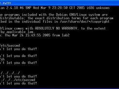 IBSH in action, i have tested it on Debian 3.0, from XP.