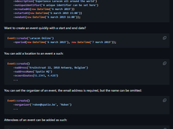 iCalendar Generator Screenshot 1