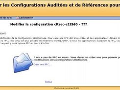 Starting modify a configuration of reference (RFC)