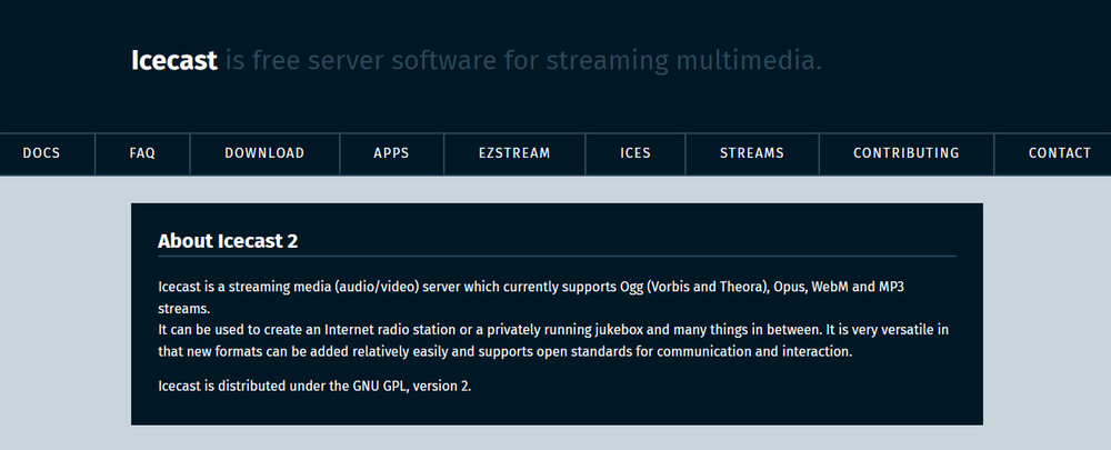 Icecast Screenshot 1