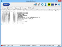 Icecast Server 2.0 GUI Screenshot 1