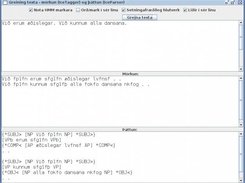 IceNLP Demo GUI (in Icelandic) used to tag and parse text