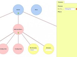 Search interface featuring tree-structured concept map.