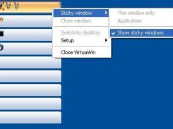 Sticky windows may by visible in i-conized