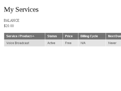 service list for client