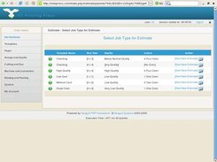 multiple job templates for easy estimation