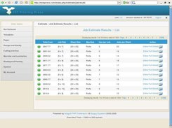 All possible job plans, ordered by best at top
