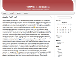 Screen Shot FlatPress Bahasa Indonesia Owner