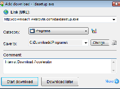 Internet Download Accelerator Screenshot 1