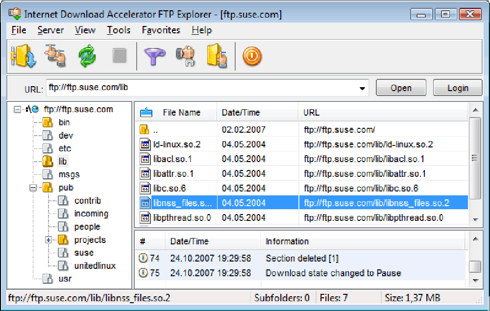 Internet Download Accelerator Screenshot 1
