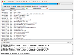 Example search output
