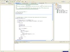 Main page of an ADA project in Eclipse environement