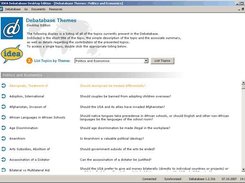 Topic Listing