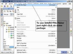 To use of IntelliJFileMaker just right click on some package