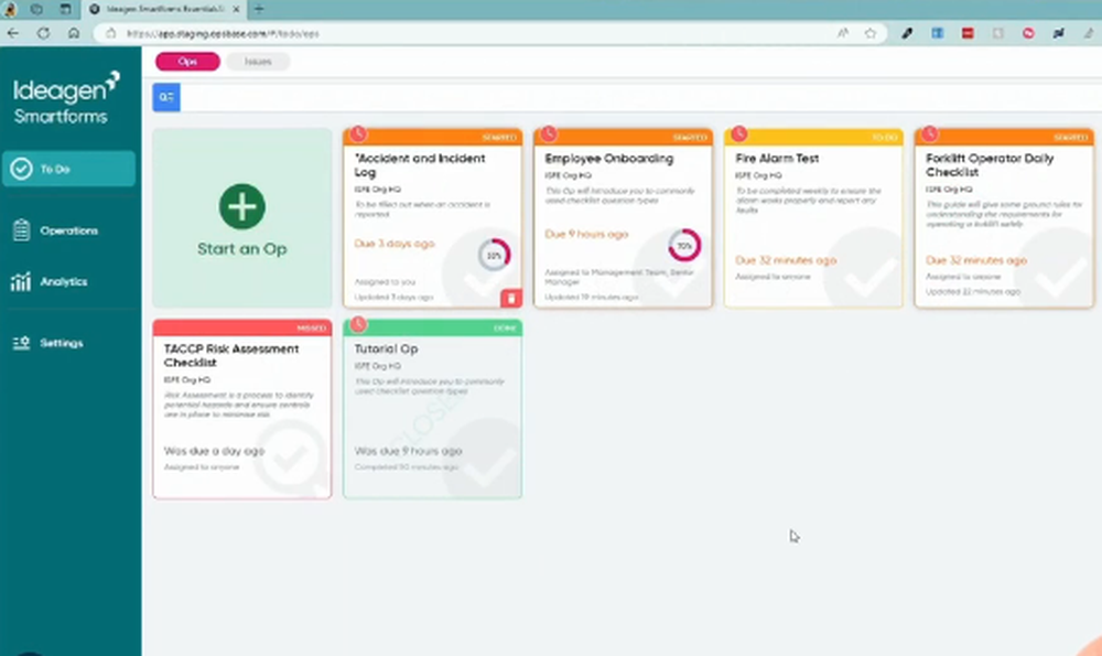 Ideagen Smartforms Screenshot 1