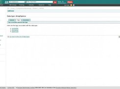 Example of tags associated with a data type