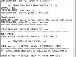 idleout running in debug mode