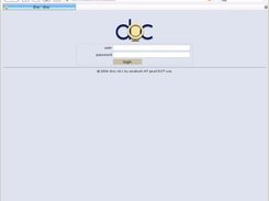 Login screen