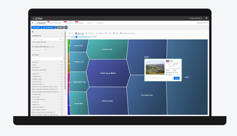 OpenText Unstructured Data Analytics Screenshot 1