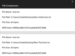 Overview of individual files