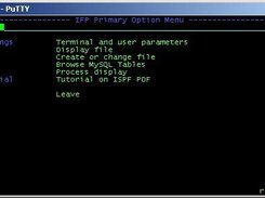 IFP Primary Option Menu