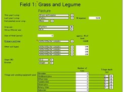 Field input sheet