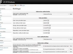 1.4 Settings / Setup page