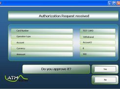 ATM Server - Authorization Process Screen Sample