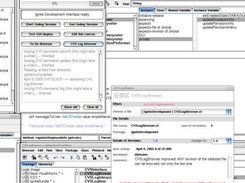 Ignite Development GUI and CVS Log Browser over Visual Works