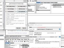 Ignite Development GUI and CVS Log Browser over Visual Works