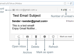 Gmail Notifier Screenshot 1