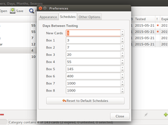 iGNUit Preferences, Schedules tab