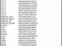 IR code configuration utility (spanish).