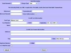 Sample Blank Input Form