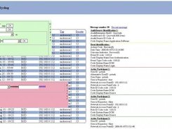 Syslog Browser - Left:the list of messages, Right:details 