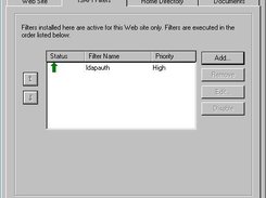 The IIS LDAP Authentication Filter loaded in IIS5