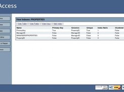 MyAccess - View indexes