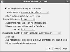 Digital Camera RAW image opener plugin for ImageJ