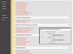 Standard Reports & ASC 842 Financial Disclosure Reports