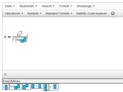 Edit area with formular