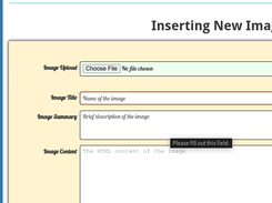 Image Gallery Content Management System Screenshot 4