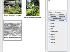 Image Tagger (Windows), showing Title, Caption, Keywords