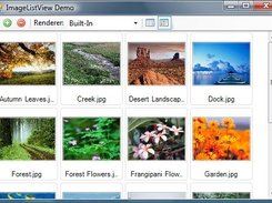 ImageListView with the built-in renderer.
