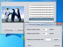 Podešavanja Image Sizera