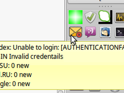 IMAP tray checker Screenshot 2
